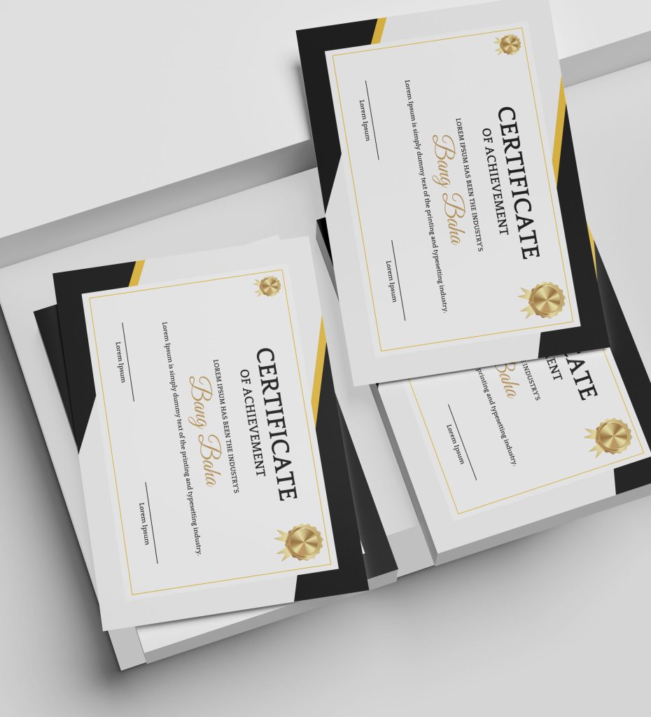 certificates